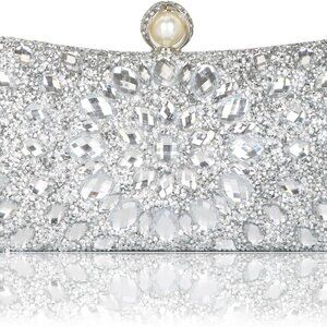 Women's Evening Bags Sparkly Rhinestone Clutch Purses Luxury Handbags